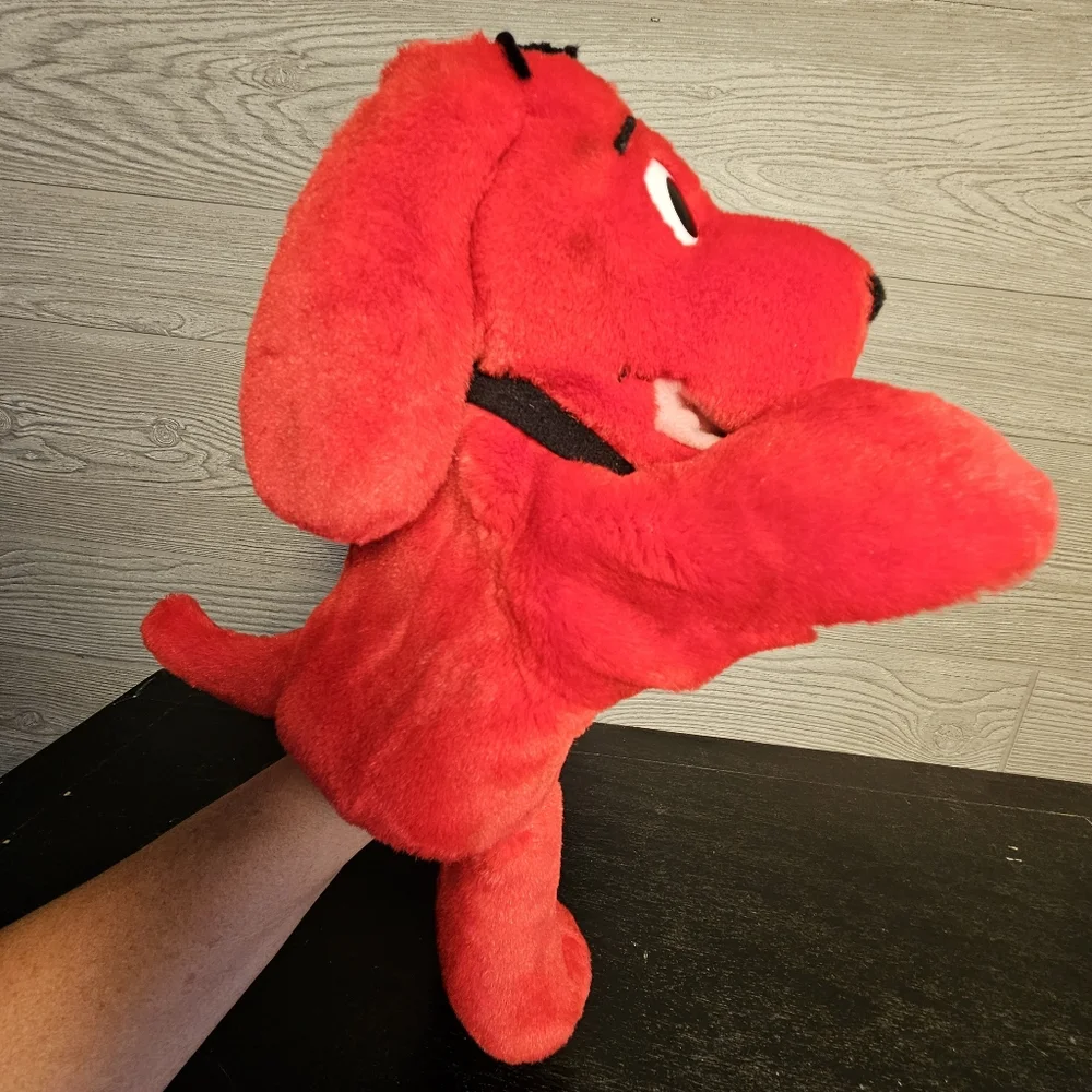 Vintage Clifford the Big Red Dog Singing Hand Puppet - Scholastic Avon - 1999